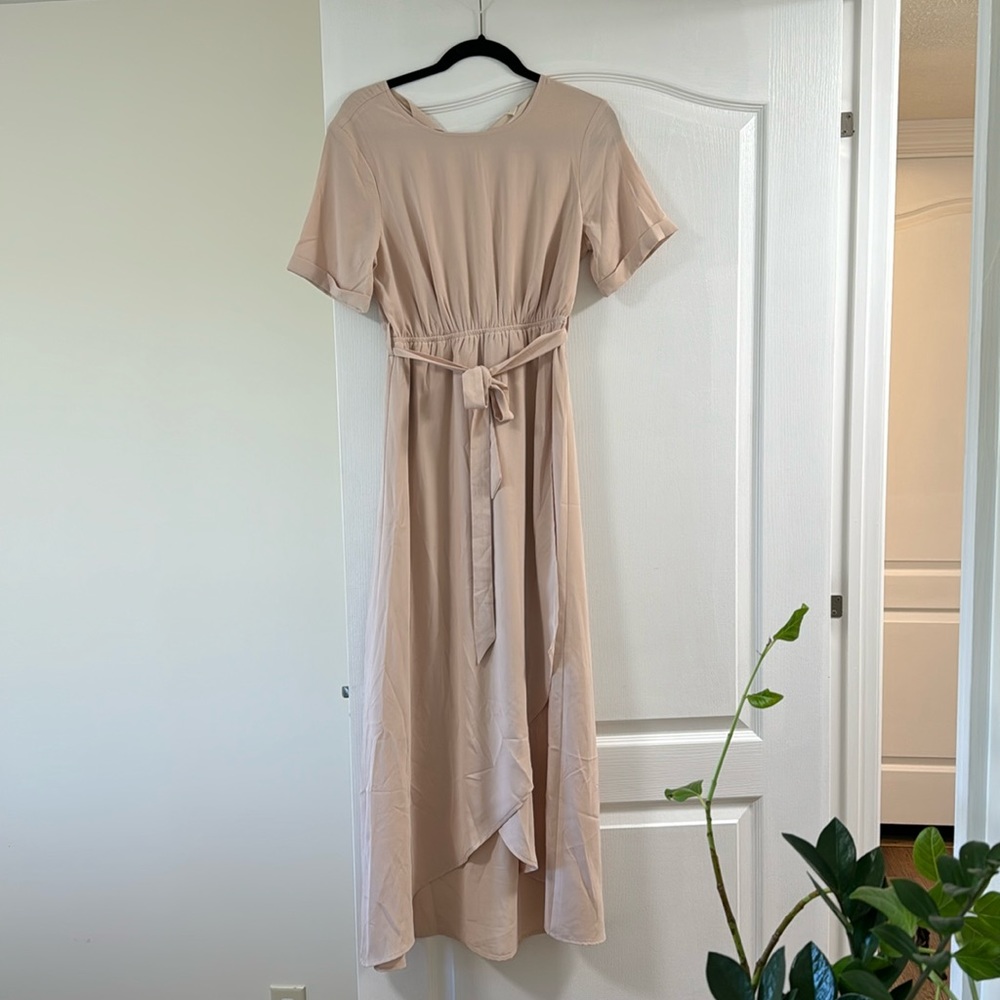 Maxi cream dress. Never worn and great quality!